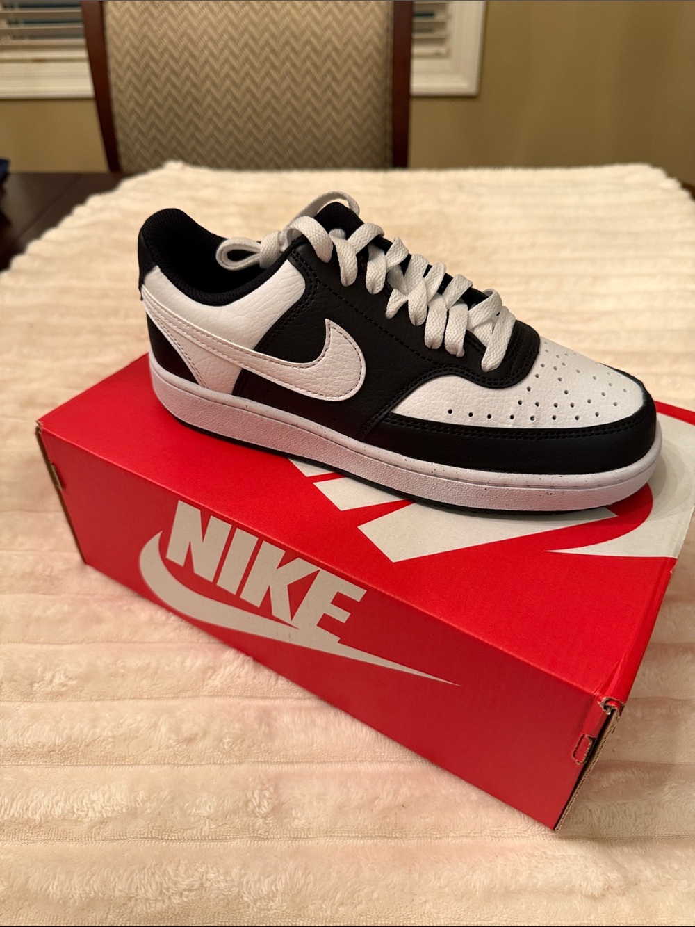 Nike Men’s Black and White Low-Top Sneakers